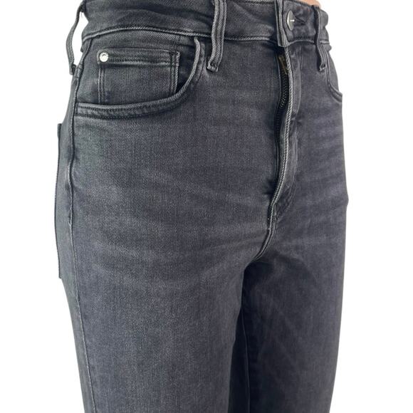 H&M Women's Black High Waisted Button Zip Slim Fit Skinny Denim Jeans Pants Sz S - Picture 3 of 6